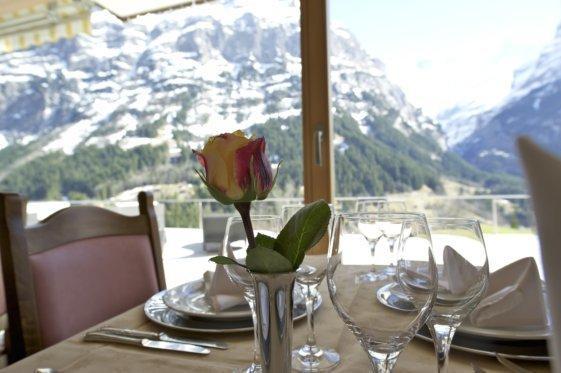 Hotel Gletschertal 그린델발트 레스토랑 사진